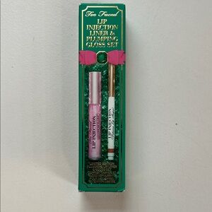 Too Faced Lip Injection Liner & Plumping Gloss Set - Shimmery Pink
